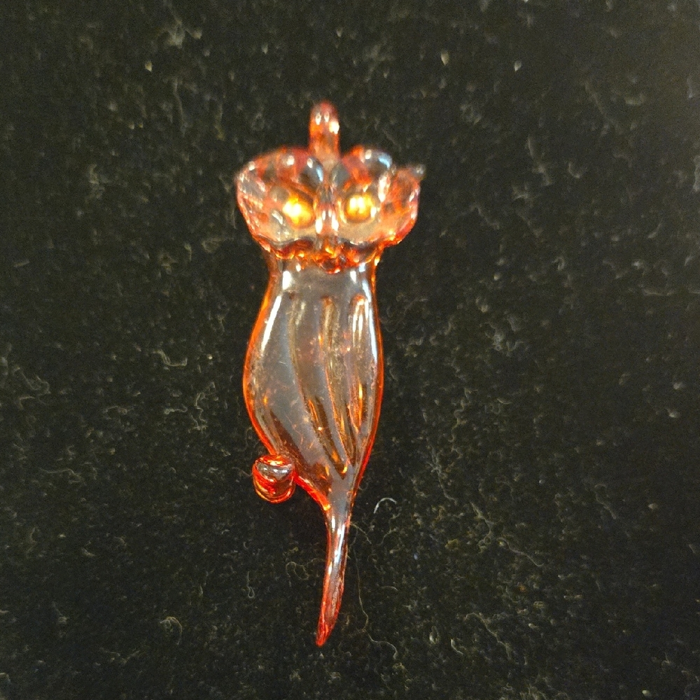 Artisan Made Glass Owl Pendant